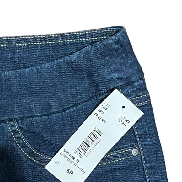 NWT N Touch Women’s Denim Crop Jeans, Size 6P - Picture 4 of 10